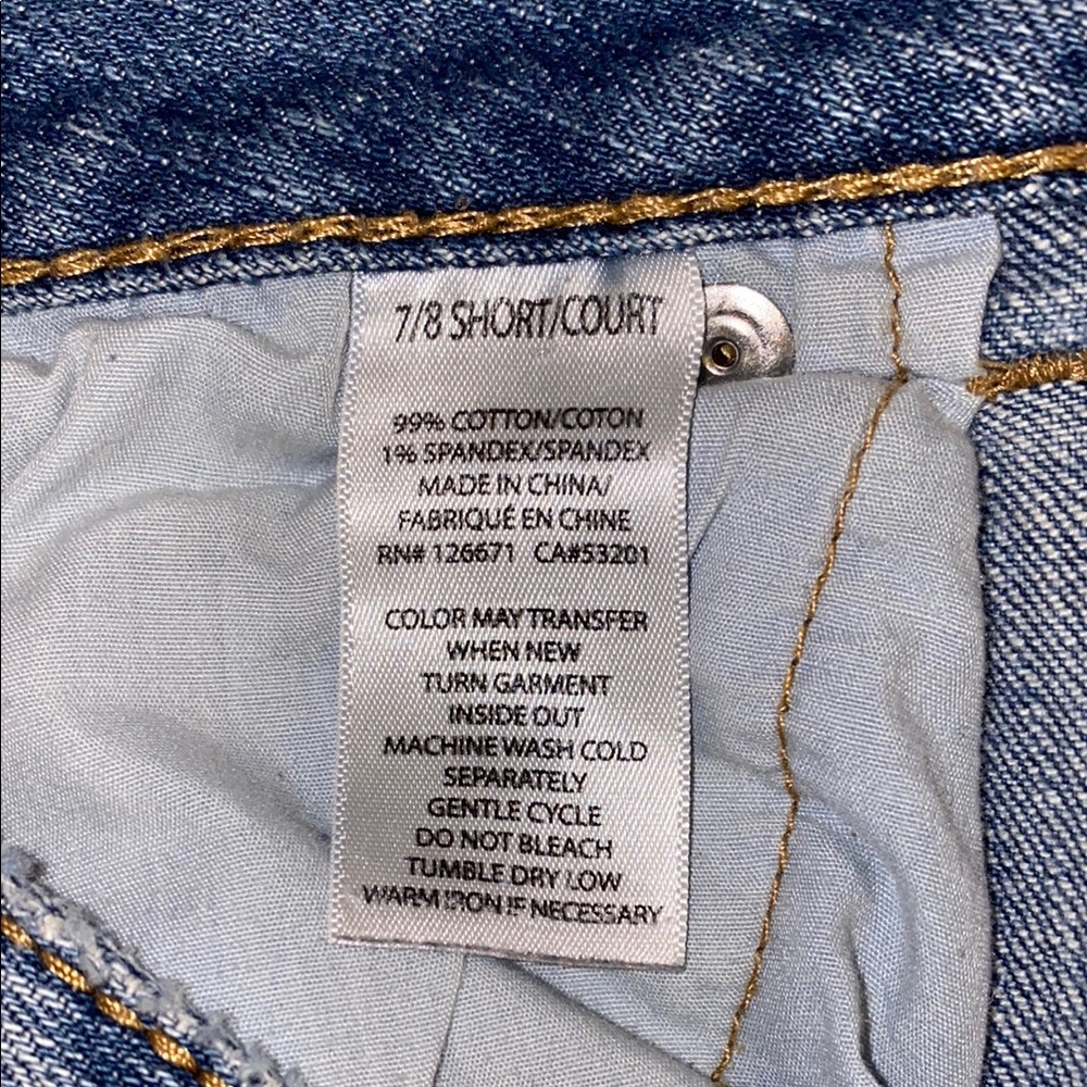 Aeropostale Size 7/8 Blue Straight Leg Jeans with Natural Fading - Picture 3 of 14